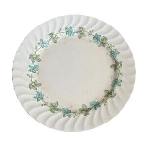Royal M China Green Wood Pattern 10.25 Dinner Plate (1) Crazing Present READ